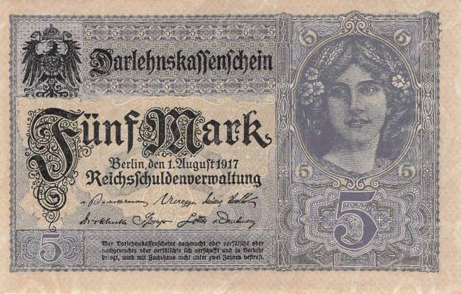 5 Mark 1917 Serie W